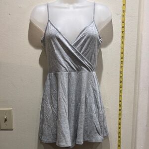 Forever 21 Light Gray Knit romper